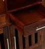 Abbey Sheesham Wood Bar Cabinet In Honey Oak Finish