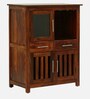 Abbey Sheesham Wood Bar Cabinet In Honey Oak Finish