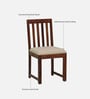 Abbey Sheesham Wood Dining Chairs In Honey Oak Finish (Set Of 2)