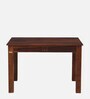 Abbey Sheesham Wood 4 Seater Dining Table In Honey Oak Finish