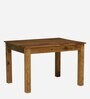 Abbey Sheesham Wood 4 Seater Dining Table In Rustic Teak Finish