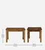 Abbey Sheesham Wood 4 Seater Dining Table In Rustic Teak Finish