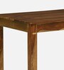 Abbey Sheesham Wood 6 Seater Dining Table In Rustic Teak Finish