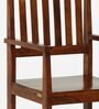 Abbey Sheesham Wood Arm Chair in Scratch Resistant Honey Oak Finish