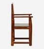 Abbey Sheesham Wood Arm Chair in Scratch Resistant Honey Oak Finish