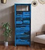 Abbey Sheesham Wood Chest of Drawers in Ocean Blue Finish