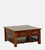Abbey Sheesham Wood Coffee Table In Honey Oak Finish