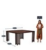 Abbey Sheesham Wood 8 Seater Dining Table in Provincial Teak Finish