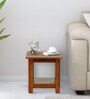 Abbey Sheesham Wood End Table in Scratch Resistant Honey Oak Finish
