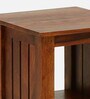Abbey Sheesham Wood End Table in Scratch Resistant Honey Oak Finish