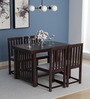 Abbey Sheesham Wood Four Seater Dining Set in Warm Chestnut Finish