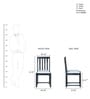 Abbey Sheesham Wood Four Seater Dining Set in Warm Chestnut Finish