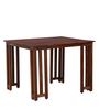 Abbey Sheesham Wood Four Seater Dining Table in Honey Oak Finish
