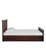 Abbey Sheesham Wood Queen Size Bed With Box Storage In Provincial Teak Finish
