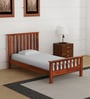 Abbey Sheesham Wood Single Bed In Honey Oak Finish