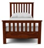 Abbey Sheesham Wood Single Bed With Drawer Storage In Honey Oak Finish