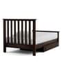 Abbey Sheesham Wood Single Bed With Drawer Storage In Warm Chestnut Finish