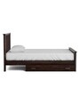 Abbey Sheesham Wood Single Bed With Drawer Storage In Warm Chestnut Finish