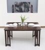 Abbey Sheesham Wood 6 Seater Dining Table in Warm Chestnut Finish