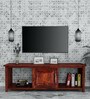 Abbey Sheesham Wood TV Console in Honey Oak Finish