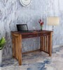 Abbey Sheesham Wood Writing Table In Provincial Teak