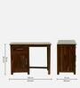 Abbey Sheesham Wood Writing Table in Scratch Resistant Provincial Teak Finish With Storage