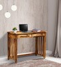 Abbey Sheesham Wood Writing Table in Rustic Teak Finish