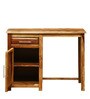 Abbey Sheesham Wood Writing Table in Scratch Resistant Rustic teak Finish With Storage