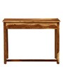 Abbey Sheesham Wood Writing Table in Rustic Teak Finish