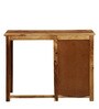 Abbey Sheesham Wood Writing Table in Scratch Resistant Rustic teak Finish With Storage