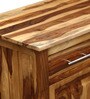 Abbey Sheesham Wood Writing Table in Scratch Resistant Rustic teak Finish With Storage