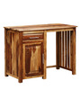 Abbey Sheesham Wood Writing Table in Scratch Resistant Rustic teak Finish With Storage