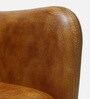 Abbot Leather Arm Chair In Tan Colour
