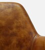Abbot Leather Arm Chair In Tan Colour