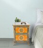 Aaleahya Solid Wood Bedside Table In Multicolour