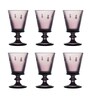 Abeille Eggplant Glass ( Set of 6 ) Wine Glass
