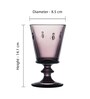 Abeille Eggplant Glass ( Set of 6 ) Wine Glass