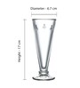 Abeille Transparent Glass ( Set of 6 ) Flutes Glass
