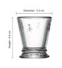 Abeille Transparent Glass ( Set of 6 ) Shot Glasses