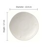 Abeille White Ceramics ( Set of 4 ) Pasta Plate