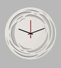 Abelard Engineered Wood White Wall Clock