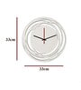 Abelard Engineered Wood White Wall Clock