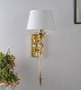 Aberdeenshire Brass Gold Glass Wall Light