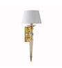 Aberdeenshire Brass Gold Glass Wall Light