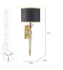 Aberdeenshire Metal Wallchieres (Gold)