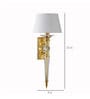 Aberdeenshire Brass Gold Glass Wall Light