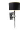 Aberdeenshire Glass & Shiny Brass Wall Light