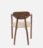 Abetos Solid Wood Arm Chairs in Teak Colour (Set Of 2)