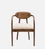 Abetos Solid Wood Arm Chairs in Teak Colour (Set Of 2)