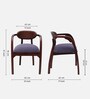 Abetos Teak Wood Arm Chair In Brown Colour (Set of 2)